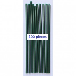 PACK - TUBE PLASTIQUE 20 cm Sachet de 100 - VERT MOU9035-100 PACK - TUBE PLASTIQUE 20 cm Sachet de 100 - VERT MOU9035-100