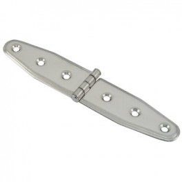 2 CHARNIERES DOUBLE OVALE INOX 160x30 mm  ---ndd