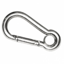 Mousqueton inox avec oeil - 8