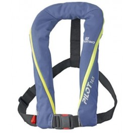 GILET GONFLANT PILOT 165 ZIP BLEU HAMMAR PLASTIMO