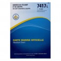 CARTE MARINE SHOM 7417L ABORDS DE FECAMP ET DE DIEPPE ---ndd