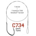 AVANCON MEGAFLEX 7,5kg - 1 Boucle - 1 Hameçon 7356 n°4 - 40 cm  ---ndd
