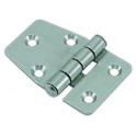 2 CHARNIERES SEMI HEXAGONALE INOX316 61x40 mm