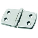 2 CHARNIERES HEXAGONALES INOX 316 73x53 mm