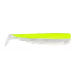 LEURRE FIIISH 3 corps Jaune Fluo /  Blanc  Black Minnow 120
