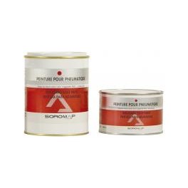PEINTURE PNEUMATIQUE ROUGE 750 CC  - SOROMAP