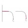 GAINE TUBE PVC  0.9 mm - 2 m - ROSE FLUO