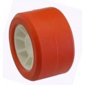 GALET 100 BI-MATIERE ROUGE - 50x100 mm A21,5 pour remorque - MECT-06101