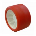 GALET 120 POLYAMIDE ROUGE - 75x120 mm A21 pour remorque - MECT-06185