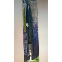 LEURRE FLASHMER BLUE EQUILLE 55 g - DOS BLEU (DB)