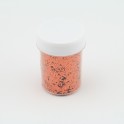 Paillettes rondes Orange - 1mm - 40 ml  pour plastique liquide - PLSPAI417