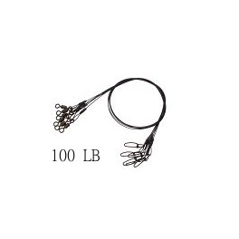 BAS DE LIGNE ACIER SUPA SNAP TRACES 20 - 100LB