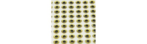 YEUX 3D - OR - TETES PLOMBEES